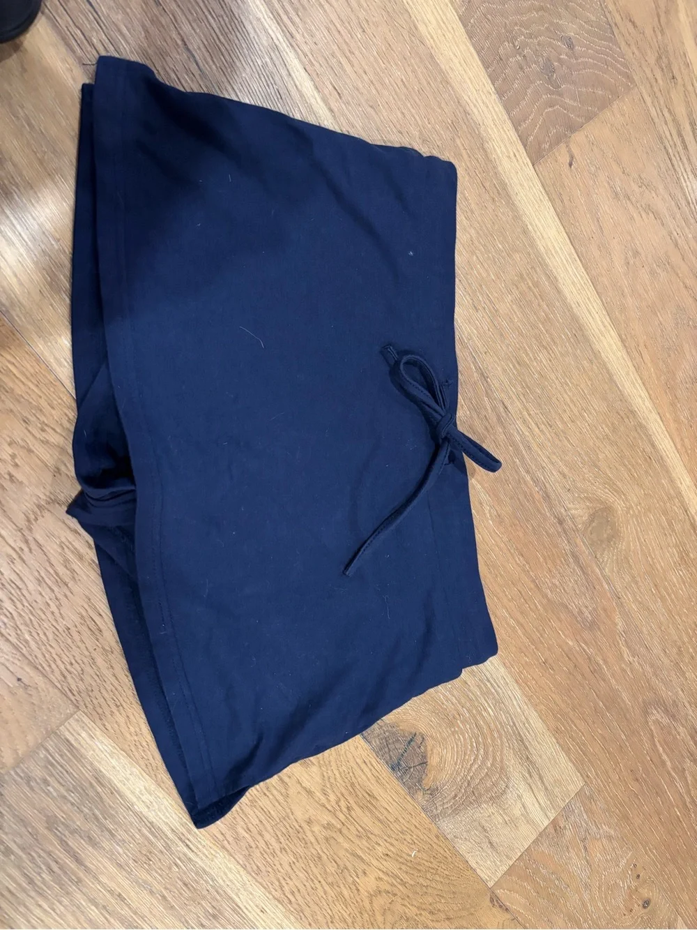 Edikted Navy Blue Mini Skirt with Drawstring